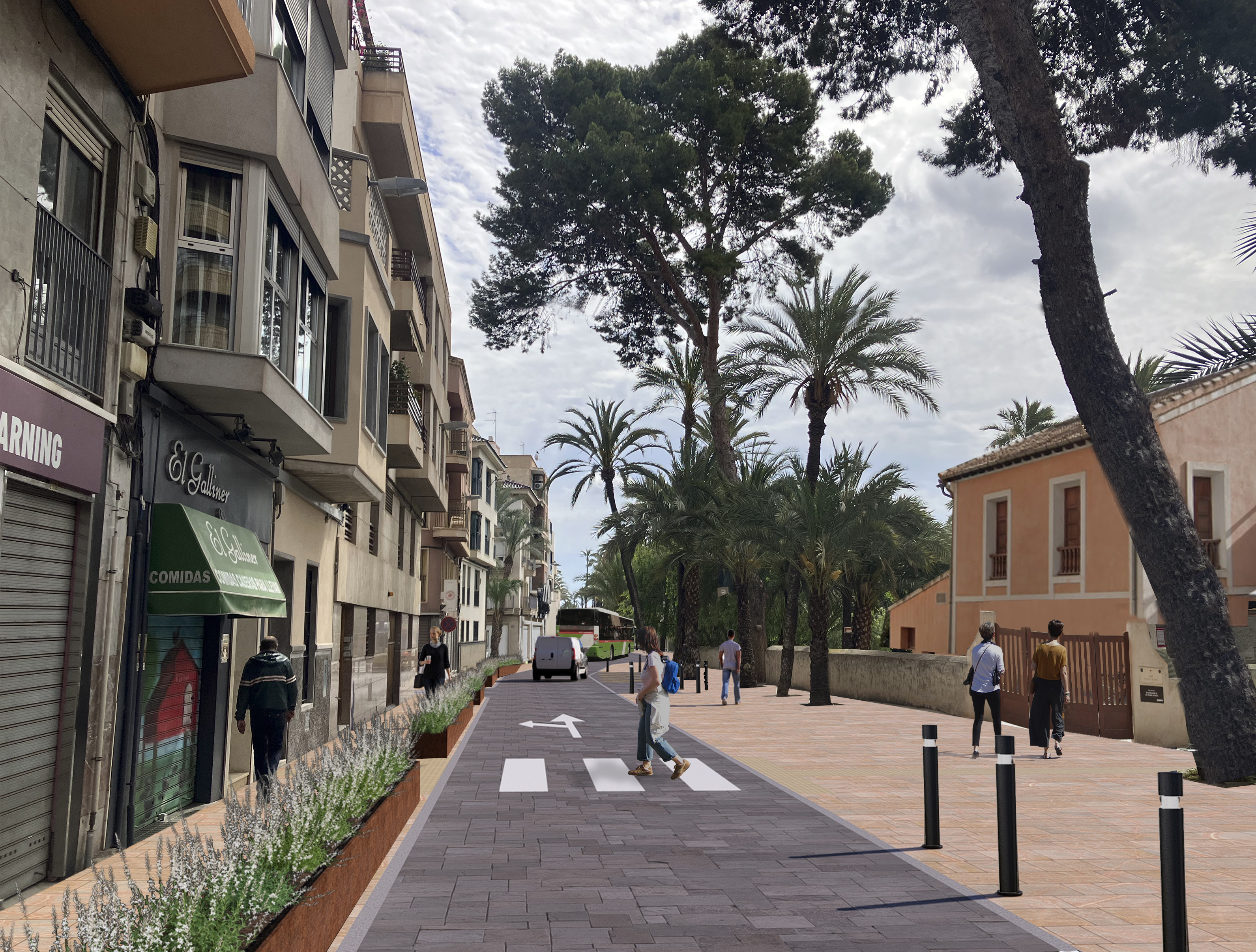 ESTUDIO DE INTEGRACIÓN PAISAJÍSTICA DEL PROYECTO DE URBANIZACIÓN DE LA CALLE PORTA DE LA MORERA EN ELCHE (ALICANTE)