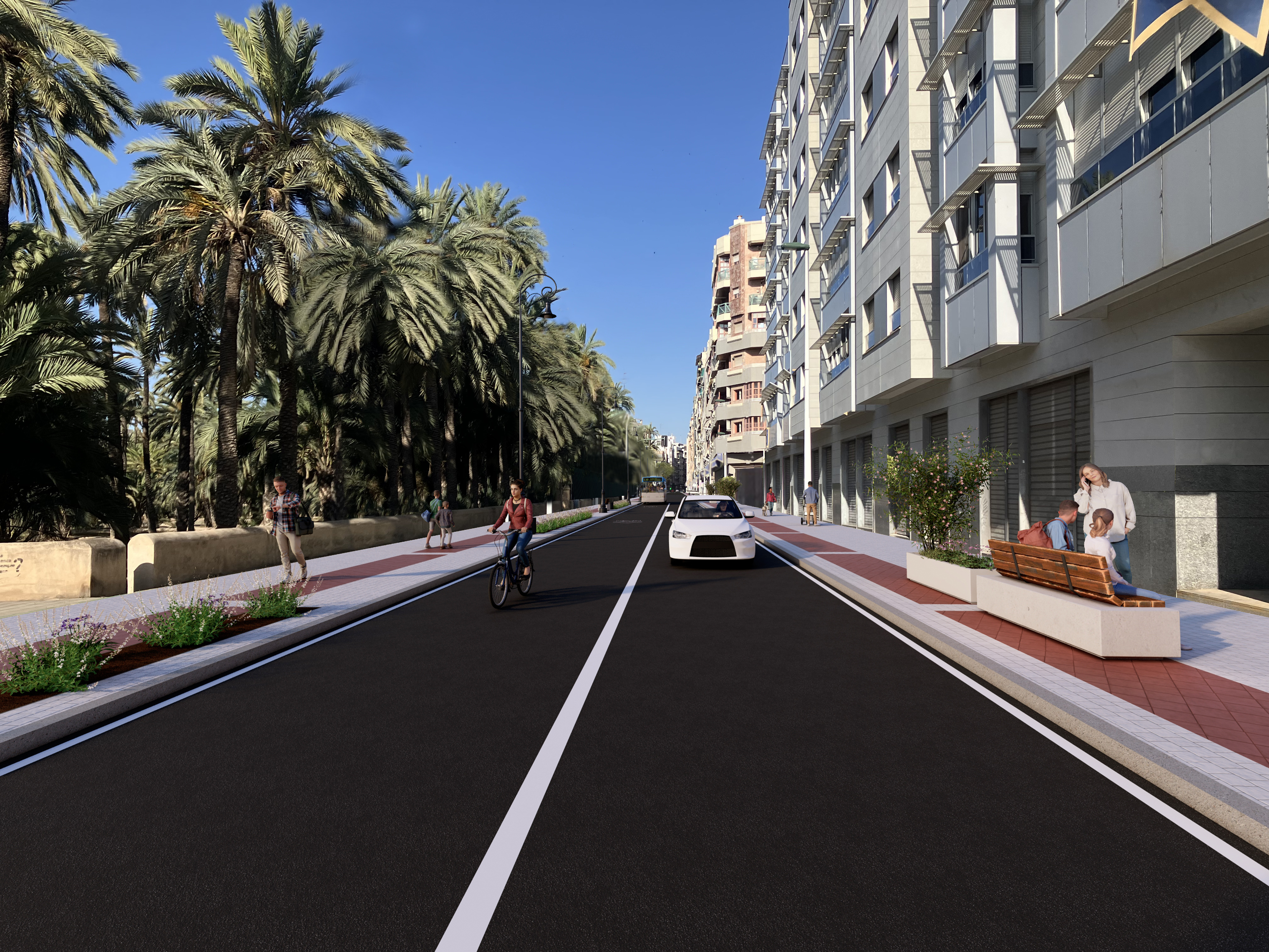ESTUDIO DE INTEGRACIÓN PAISAJÍSTICA DEL PROYECTO DE REURBANIZACIÓN DE LA AVENIDA JUAN CARLOS I DE ELCHE (ALICANTE)